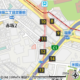 東京都港区赤坂2丁目12-15周辺の地図