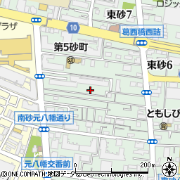 東京都江東区東砂7丁目周辺の地図