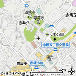 クリングループ赤坂周辺の地図