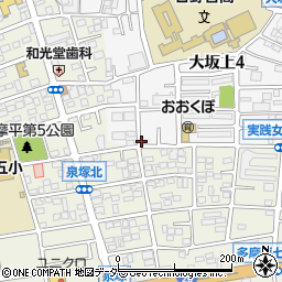 中川邸_大坂上akippa駐車場周辺の地図