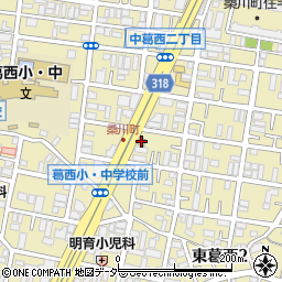 かつや東葛西店周辺の地図