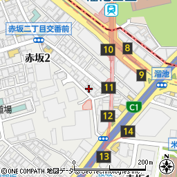 東京都港区赤坂2丁目12-21周辺の地図