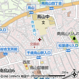東京都世田谷区南烏山4丁目14周辺の地図