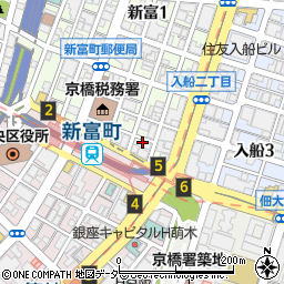 肉のヒマラヤとnomuno 新富町 築地店周辺の地図