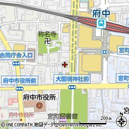 松屋府中店周辺の地図