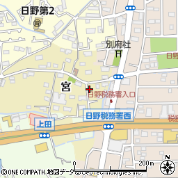 東京都日野市宮306周辺の地図