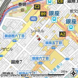 東京都中央区銀座6丁目周辺の地図