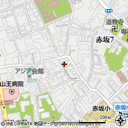 東京都港区赤坂8丁目7-5周辺の地図