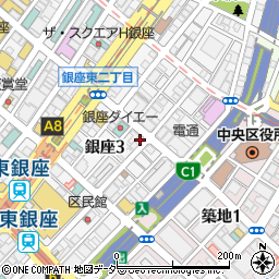 東京都中央区銀座3丁目13-2周辺の地図
