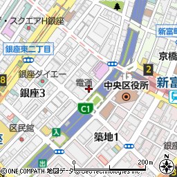 東京都中央区銀座2丁目16-7周辺の地図