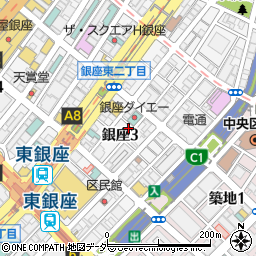 銀座デンタルクリニック富岡周辺の地図