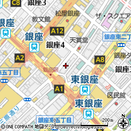 東京都中央区銀座4丁目8-11周辺の地図