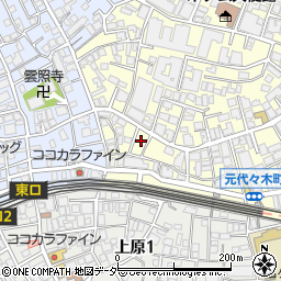 東京都渋谷区元代々木町18周辺の地図