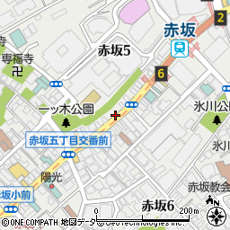 東京都港区赤坂周辺の地図