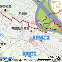 東京都府中市日新町5丁目64周辺の地図