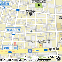 東京都江東区東陽5丁目19周辺の地図