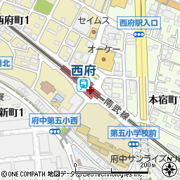 西府駅周辺の地図