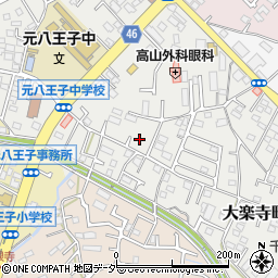 東京都八王子市大楽寺町468周辺の地図