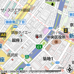 東京都中央区銀座2丁目16周辺の地図