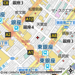 東京都中央区銀座4丁目8-4周辺の地図