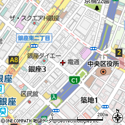 ナチュラルローソン銀座二丁目店周辺の地図