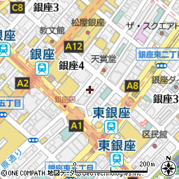 東京都中央区銀座4丁目8-12周辺の地図