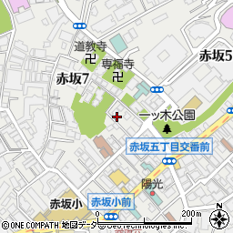 ビエナ赤坂周辺の地図
