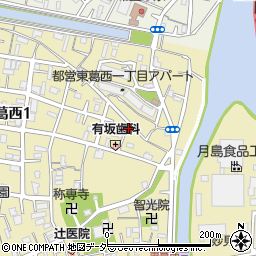 鍵の出張救急車　江戸川区東葛西営業所２４時間受付センター周辺の地図