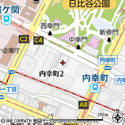 東京都千代田区内幸町2丁目2-1周辺の地図