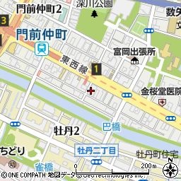 MONPAL8 門前仲町店周辺の地図