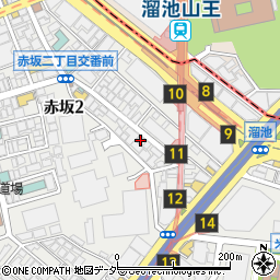 東京都港区赤坂2丁目12-11周辺の地図