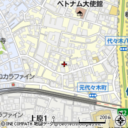 東京都渋谷区元代々木町22周辺の地図