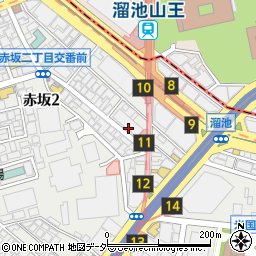 東京都港区赤坂2丁目9周辺の地図