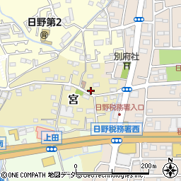 東京都日野市宮316周辺の地図