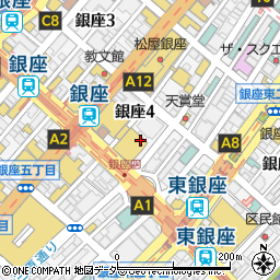 東京都中央区銀座4丁目7周辺の地図