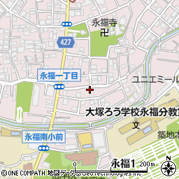 東京都杉並区永福1丁目20周辺の地図