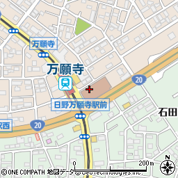 株式会社クックサン　日野万願寺駅前店周辺の地図