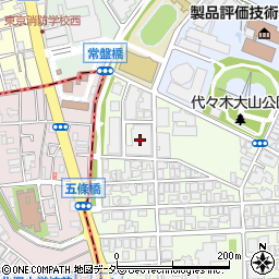 東京都渋谷区大山町25周辺の地図