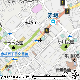 麺酒房 実之和 赤坂店周辺の地図