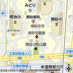 江東区　南砂児童館周辺の地図