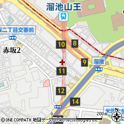 東京都港区赤坂2丁目9-5周辺の地図