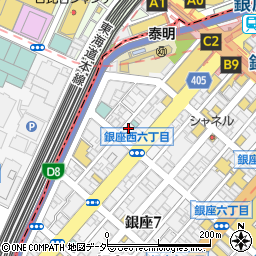 銀座 篝 本店周辺の地図