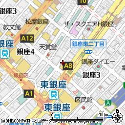 魚久 銀座店周辺の地図