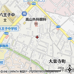 東京都八王子市大楽寺町466周辺の地図