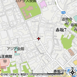 東京都港区赤坂7丁目5-38周辺の地図