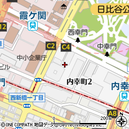 東京都千代田区内幸町2丁目1周辺の地図