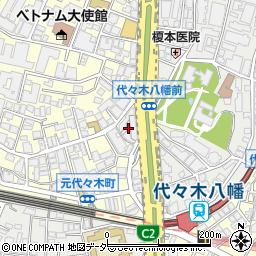 東京都渋谷区元代々木町30周辺の地図