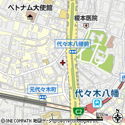 東京都渋谷区元代々木町30周辺の地図