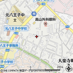 東京都八王子市大楽寺町470周辺の地図