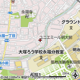 東京都杉並区永福1丁目15周辺の地図